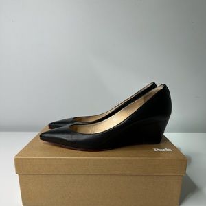 CHRISTIAN LOUBOUTIN Pipina 55 Nappa Shiny wedge Size 37